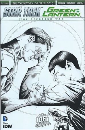 Star Trek/Green Lantern (2015) issue 1-MB Jae Lee Dynamic Forces Black & White Cover