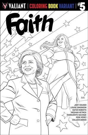 Faith (2016/07) issue 5-D Paolo Rivera Coloring Book Cover