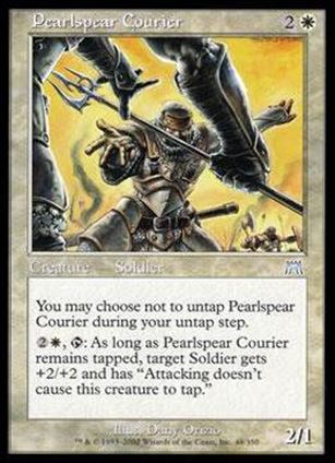Magic the Gathering: Onslaught (Base Set) card 48 Pearlspear Courier