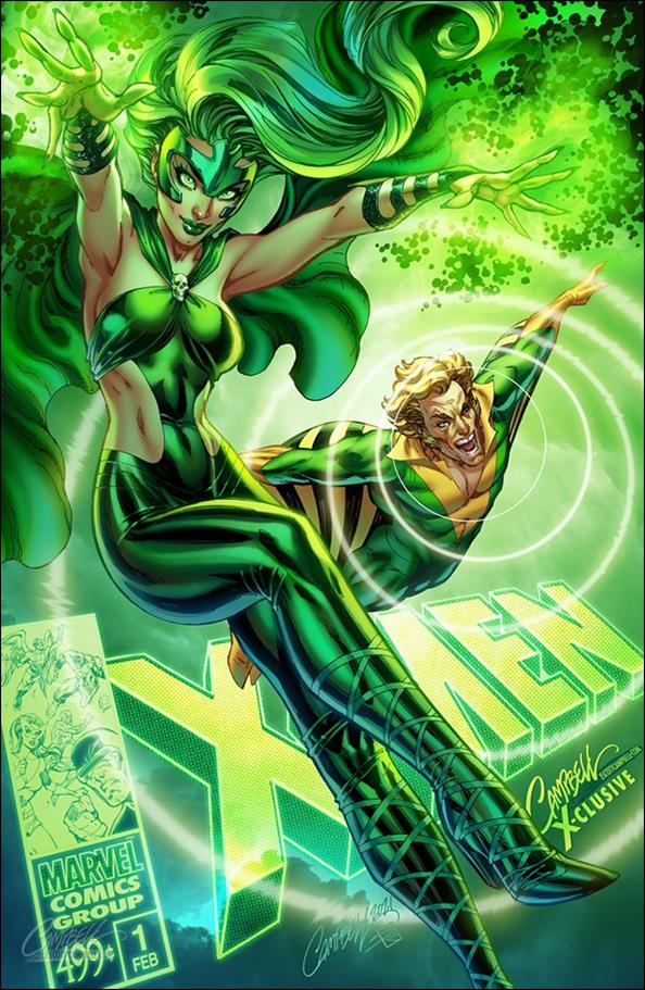 X-Men Legends (2021) issue 1-M J Scott Campbell Polaris & Banshee Cover 1/1100