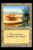 Magic the Gathering: Arabian Nights (Base Set) card 77 Oasis