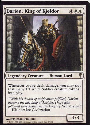 Magic the Gathering: Coldsnap (Base Set) card 4 Darien, King of Kjeldor