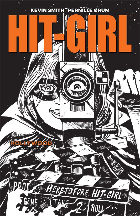 Hit-Girl Season Two issue 2-B Francesco Francavilla Black & White Cover