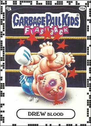 Garbage Pail Kids: Flashback Series 2 (White Border Base Set) card 16a Drew Blood