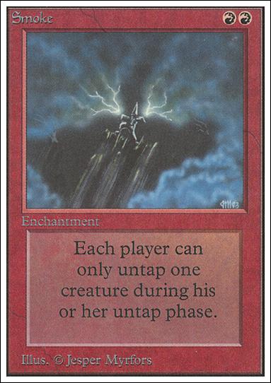 Magic the Gathering: Unlimited (Base Set) card 176 Smoke