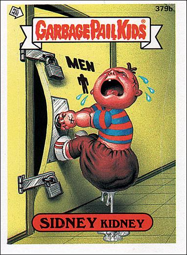 Garbage Pail Kids: Series 10 (Base Set) card 379b Sidney Kidney
