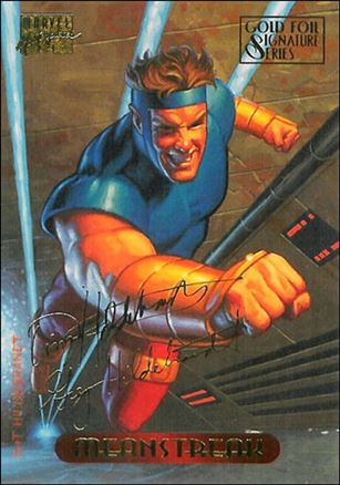1994 Marvel Masterpieces (Gold-Foil Signature Parallel Base Set) card 72 Meanstreak