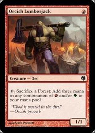 Magic the Gathering: Duel Decks: Heroes vs. Monsters (Base Set) card 44 Orcish Lumberjack