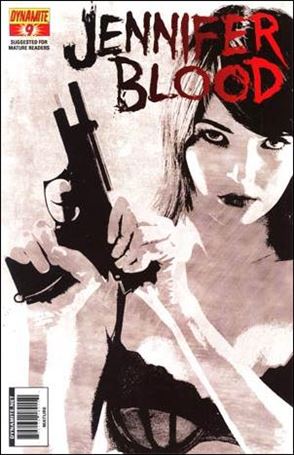 Jennifer Blood (2011) issue 9-C Tim Bradstreet Black & White Cover