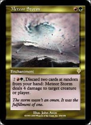 Magic the Gathering: Invasion (Base Set) card 256 Meteor Storm