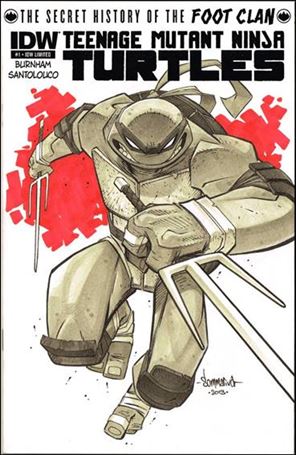 Teenage Mutant Ninja Turtles: The Secret History of the Foot Clan issue 1-J Jon Sommariva Sketch Cover 1/15