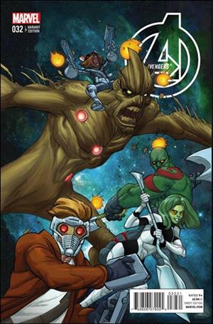 Avengers (2013) issue 32-B Pasqual Ferry 1:15 Guardians of the Galaxy Cover
