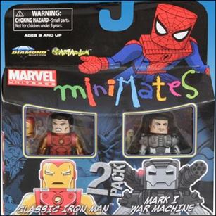 Marvel Minimates (Exclusives) figure 33 Classic Iron Man and Mark I War Machine