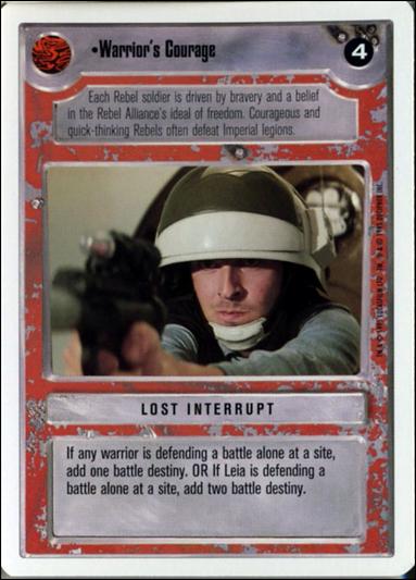 Star Wars: Premiere Unlimited (Base Set) card 256 Warrior's Courage