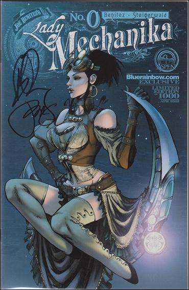 Lady Mechanika issue 0-J Blue Rainbow (Signed Benitez & Steigerwald) 1/100