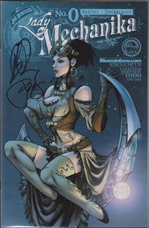 Lady Mechanika issue 0-J Blue Rainbow (Signed Benitez & Steigerwald) 1/100