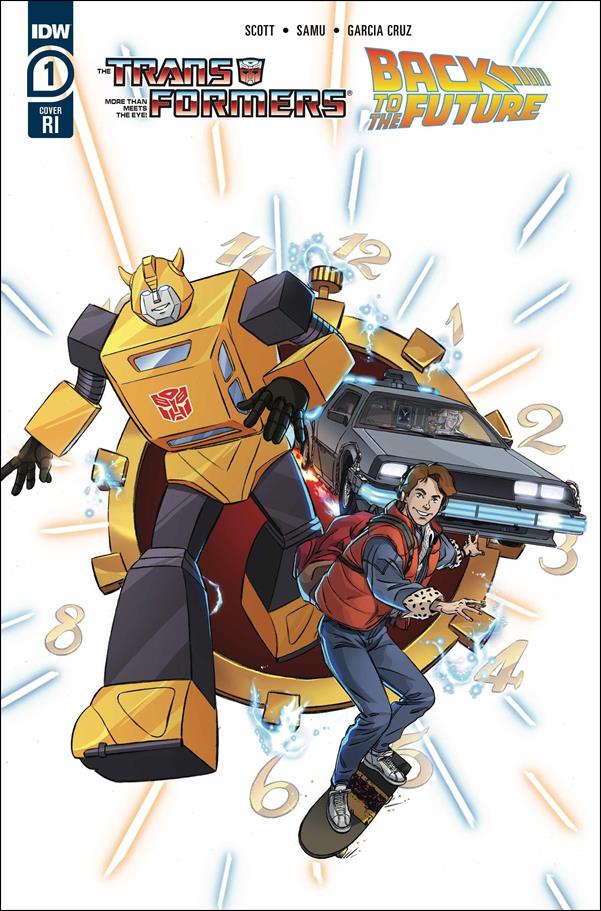 Transformers/Back to the Future issue 1-C Dan Schoening 1:10 Cover