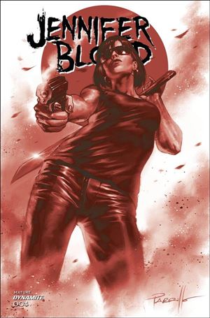 Jennifer Blood (2021) issue 4-F Lucio Parrillo 1:10 Red Tint Cover