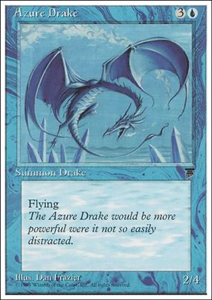 Magic the Gathering: Chronicles (Base Set) card 15 Azure Drake