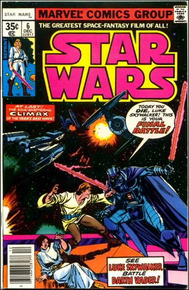 Star Wars (1977) issue 6-C 35 Cent Newsstand Reprint Cover (2nd Printing)