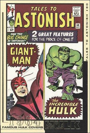 Hulk Film and Comic Cards (Famous Hulk Covers Subset) card FC08 Tales to Astonish #60 - 1964