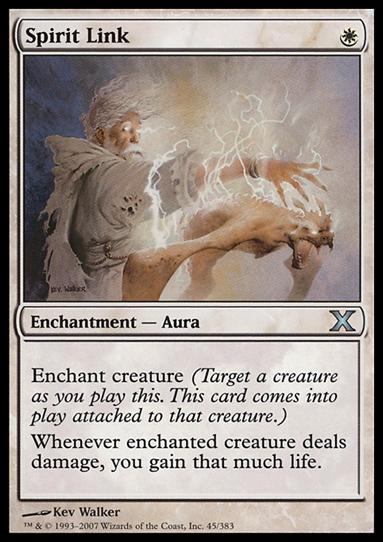 Magic the Gathering: 10th Edition (Base Set) card 45 Spirit Link