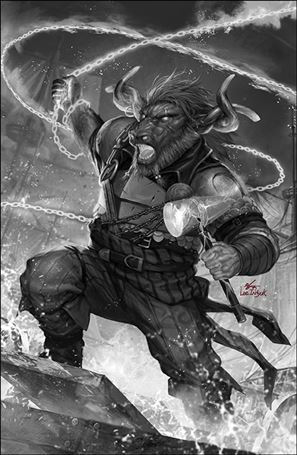 Magic issue 10-D InHyuk Lee B&W Virgin Hidden Spark Cover