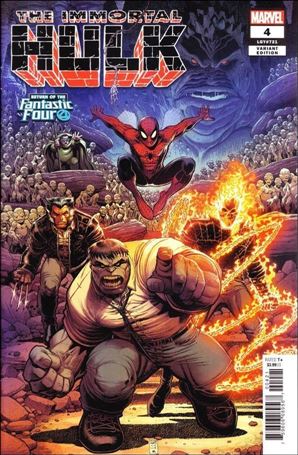 Immortal Hulk issue 4-B Arthur Adams Return of the Fantastic Four Cover