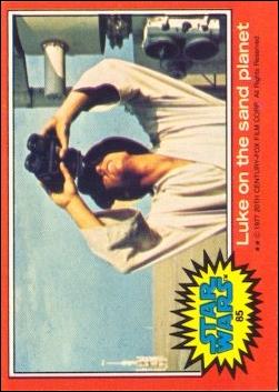 Star Wars: Series 2 (Base Set) card 85 Luke on the sand planet