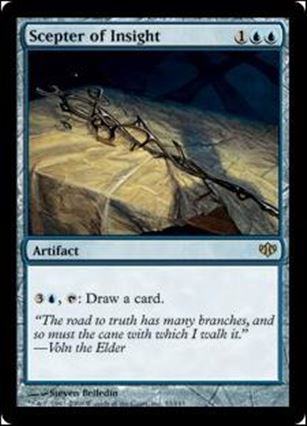 Magic the Gathering: Conflux (Base Set) card 33 Scepter of Insight