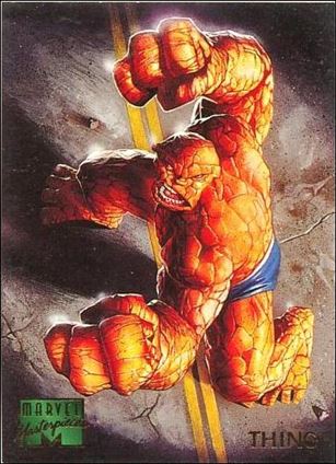 1995 Marvel Masterpieces (Base Set) card 100 Thing