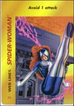 Marvel OverPower (Base Set) card nn204 Spider-Woman: Web Lines