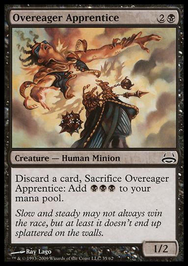 Magic the Gathering: Duel Decks: Divine vs. Demonic (Base Set) card 35 Overeager Apprentice