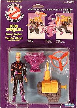 Real Ghostbusters: Power Pack Heroes figure 1 Egon Spengler with Crazy Copter and Twister Ghost