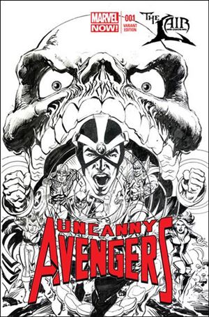 Uncanny Avengers (2012) issue 1-R Neal Adams The Lair Sketch Cover