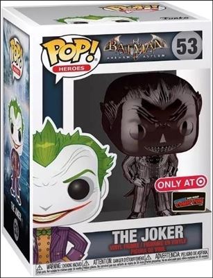 POP! Heroes figure 53-J The Joker (Black Chrome) Target NYCC Debut
