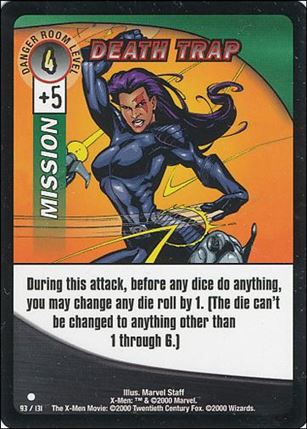 X-Men Trading Card Game (Base Set) card 93 Death Trap