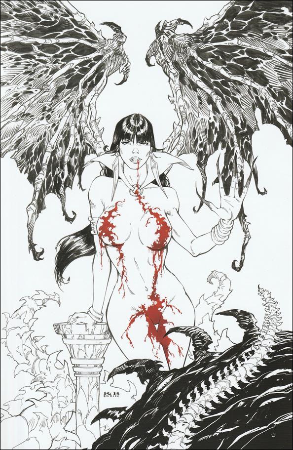 Vampirella (2019) issue 15-ZA R.B. White Comics Elite Virgin Spot Color Cover