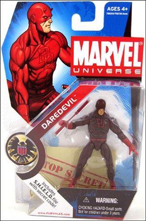Marvel Universe (Series 1) figure 008-C Daredevil (Dark Red Costume)