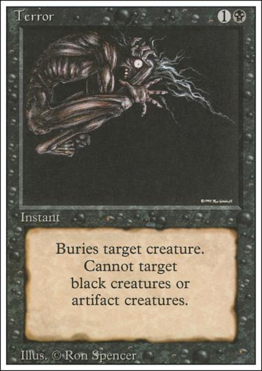 Magic the Gathering: Revised (Base Set) card 132 Terror
