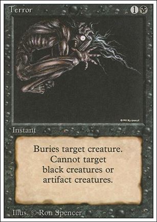 Magic the Gathering: Revised (Base Set) card 132 Terror