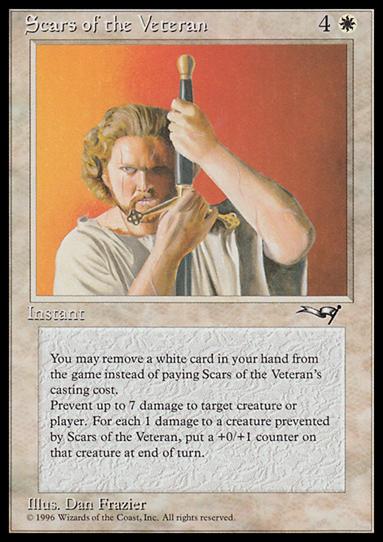 Magic the Gathering: Alliances (Base Set) card 16 Scars of the Veteran
