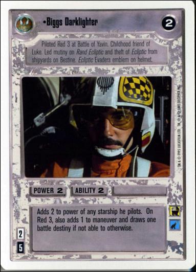 Star Wars: Premiere Unlimited (Base Set) card 182 Biggs Darklighter