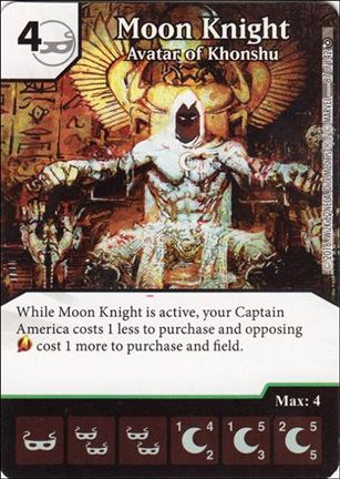 Marvel Dice Masters Civil War card 87 Moon Knight: Avatar of Khonshu