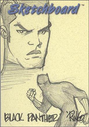 Marvel Creators Collection '98 (Sketchboard Subset) card 10-B Black Panther (Yellow)