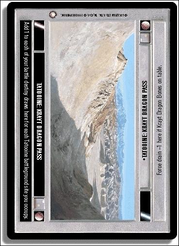 Star Wars: Special Edition Limited (Base Set) card 127 Tatooine: Krayt Dragon Pass