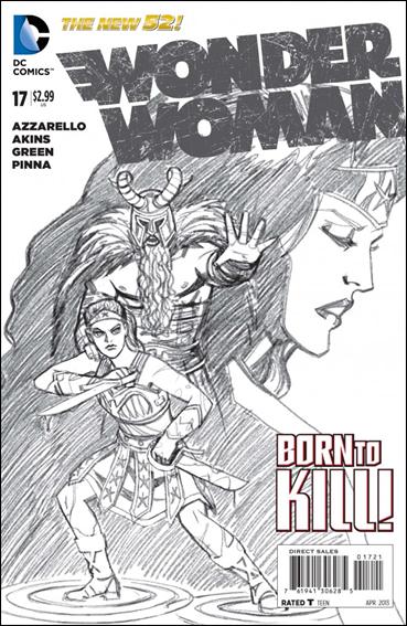 Wonder Woman (2011) issue 17-B 1:25 Sketch Cover