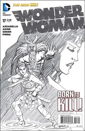 Wonder Woman (2011) issue 17-B 1:25 Sketch Cover
