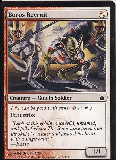 Magic the Gathering: Ravnica (Base Set)  card 243 Boros Recruit
