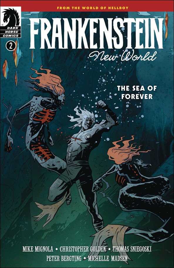 Frankenstein: New World - The Sea of Forever issue 2 Peter Bergting Cover